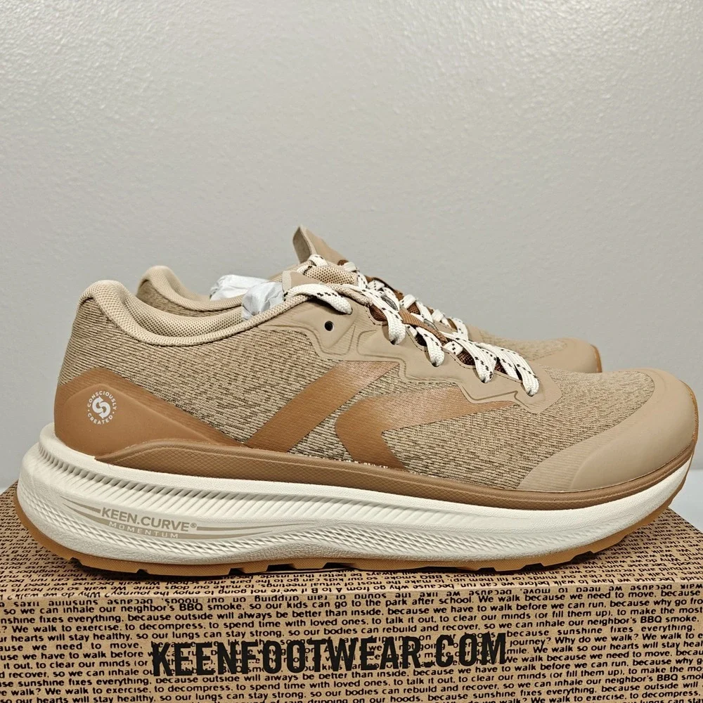 KEEN WK500 Walking Shoes Women's 10 Chipmunk Cornstalk Lightweight New 1030701 - Picture 2 of 9
